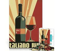 Puzzle Original Italien sur Le thème du vin, 1000 pièces, pour Adolescents, Stimulant la réflexion, Joie familiale, Cadeau mémorable (38x26cm)