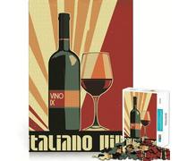 Puzzle Original Italien sur Le thème du vin, 1000 pièces, pour Adultes Un Jeu d'entraînement cérébral Relaxant et Amusant, idéal pour Les fêtes (50x75cm)