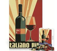 Puzzle Original Italien sur Le thème du vin, 1000 pièces, pour Adultes Un Jeu d'entraînement cérébral Relaxant et Amusant, idéal pour Les fêtes (50x75cm)