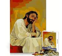 Puzzle Original Jésus dans Les pensées de 1000 pièces pour Adolescents, Jeu de réflexion, Jouet à Partager, découpe Nette, (38x52cm)