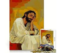 Puzzle Original Jésus dans Mes pensées pour Adultes, 1000 pièces, renforce la mémoire et Les Liens familiaux, Bords Nets, Cadeau d'anniversaire (50x75cm)