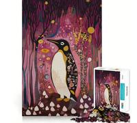 Puzzle Original Pingouin dans Une forêt onirique, 1000 pièces, pour Adultes, Jeu de réflexion, Loisirs et Divertissement, qualité supérieure, Joli Cadeau (38x52cm)