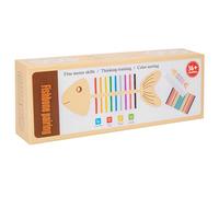 Puzzle Os de poisson arc-en-ciel en bois pour les tout-petits qui favorisent la correspondance des couleurs et la formation pensée pour les jouets éducatifs précoces Jeux de société éducatifs