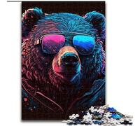 Puzzle Ours Brun 1000 pièces pour Adultes, pour Une Interaction familiale et Un défi cérébral, défi d'activité familiale (Taille 26x38cm)