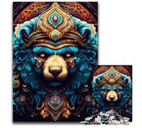 Puzzle Ours Brun 1000 pièces pour Adultes. Puzzle Impossible pour Adultes pour Les fêtes et décoration d'intérieur. 26x38cm / 10,23x14,96 Pouces.