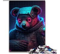 Puzzle Ours Mécanique 1000 pièces pour Adultes et Adolescents, Jeu Stimulant et Familial avec Affiche et fiche de Questions-réponses (26x38cm)
