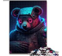 Puzzle Ours Mécanique 1000 Pièces pour Adultes, Jeux Éducatifs, Décoration Maison, Cadeau d'anniversaire, Décoration Murale (50x75cm)