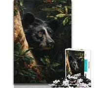 Puzzle Ours Noir Fantastique 1000 pièces pour Adultes, Anti-Stress, défi Difficile, à Offrir en Cadeau à Toute la Famille (38x26cm)