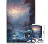 Puzzle Ours Polaire 1000 Pièces pour Adultes et Adolescents - Jeu de Réflexion Créatif - Idée Cadeau Souvenir et Touchant - Dimensions:50x75cm