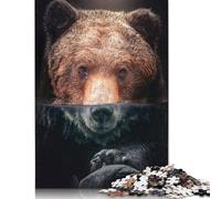 Puzzle Ours sous-Marin rectangulaire en Carton 100% recyclé de qualité supérieure, idéal pour Les Cadeaux de Noël des garçons et des Filles, 1 000 pièces (75 x 50 cm)