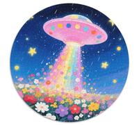 Puzzle OVNI 1000 Pièces pour Adultes Enfants Jeu ÉduChatif Puzzle OVNI Rose Fleurs Cadeau DéCoration 1000pcs (67.5x67.5cm)