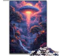 Puzzle OVNI 1000 pièces pour Adultes, Puzzle en Carton, idéal pour Les fêtes ou Les Anniversaires, 1000 pièces(26x38cm)