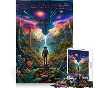 Puzzle OVNI Céleste Enchantement 1000 Pièces pour Adolescents Activité Détente et Mémoire Assemblage sans Coutures Cadeau Festif (50x75cm)
