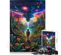 Puzzle OVNI et Enchantement Céleste 1000 pièces pour Adolescents Développe la logique, Offre Un Divertissement Simple et précis, et constitue Un (38x26cm)