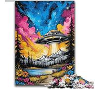 Puzzle OVNI Extraterrestre pour Adolescents, 2000 pièces, Jeu Stimulant et éducatif en Famille pour Anniversaire et Noël (70x100cm)