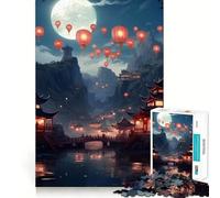 Puzzle Pagode du Japon pour Adultes, 1000 pièces, stimule la mémoire, Passe-Temps à la Maison, Bords Nets, Cadeau élégant (50x75cm)