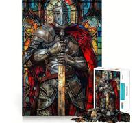 Puzzle Paladin Guerrier 1000 pièces pour Adultes Améliore la mémoire et Le Plaisir de Jouer Ensemble Bordure précise Cadeau saisonnier (38x26cm)