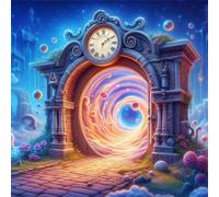 Puzzle Palais du Temps de 120 Pièces pour Adultes, Puzzles 120 pièces Adultes, Jigsaw Puzzle d'art pour Défi, Puzzles Coloré à Faire soi-même pour la Décoration de la Maison