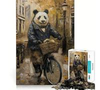 Puzzle Panda Amsterdam Bicycle 1000 pièces pour Adultes, défi cérébral, Jeu de Loisirs, découpe Nette, Cadeau Incroyable (50x75cm)