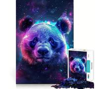 Puzzle Panda Animal Espace pour Adultes 1000 pièces, Jeu de logique Fine, détente et Finitions soignées, œuvre d'art (38x26cm)