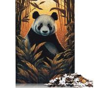 Puzzle Panda Art Style 8 1000 pièces Puzzles en Bois Puzzles pour Adultes Jeu éducatif Défi Jouet 1000 pièces (75 x 50 cm)