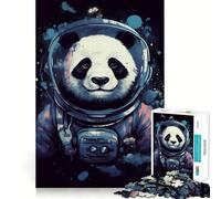 Puzzle Panda Astronaute Galaxie 1000 Pièces Adulte Jeu de réflexion Stimulant Jeu de qualité Cadeau Exquis (50x75cm)