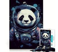 Puzzle Panda Astronaute Galaxie pour Adultes 1000 pièces Édition spéciale Liste de souhaits du Père Noël (38x52cm)