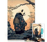Puzzle Panda Bamboo Japan 1000 pièces pour Adolescents, Jeu de réflexion, Jouet, à Partager à la Maison, découpe Nette, (50x75cm)