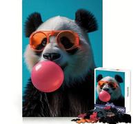 Puzzle Panda Bubblegum 1000 pièces pour Adultes, Jeu de réflexion et de Concentration, Loisirs à Domicile, Bords serrés, Cadeau de Noël (50x75cm)