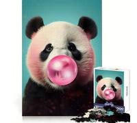 Puzzle Panda Bubblegum pour Adultes,1000 pièces,découpe Lisse,idéal pour Un Plaisir Lumineux et Une Concentration optimale (38x52cm)