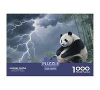 Puzzle Panda Composé De 1000 Pièces pour Adultes, Orage Forêt de bambous Un Jeu De Dexérité Très Difficile Puzzle Éducatif Et Stimulant 70x50cm/1000pcs