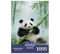 Puzzle Panda Composé De 1000 Pièces pour Adultes,Tranquil Bamboo Paysage forestier Un Jeu De Dexérité Très Difficile Puzzle,Jeu Éducatif Aux Défis 70x50cm/1000pcs