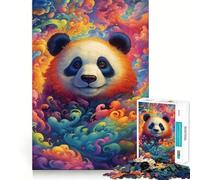 Puzzle Panda dans Les Nuages pour Adultes, 1000 pièces, Jeu d'exercice Mental, détente, Design, Assemblage, Cadeau Exquis (38x52cm)
