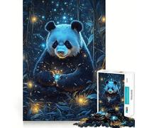Puzzle Panda dans Une forêt de bambous Magique, 1000 pièces, pour Adolescents, Jeu de réflexion, Divertissement, découpe de qualité supérieure, Cadeau attentionné (38x52cm)