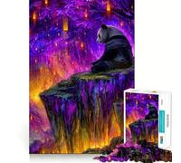 Puzzle Panda dans Une forêt Magique 1000 pièces Jeu de réflexion apaisant Découpe de précision Pièce de Collection (50x75cm)