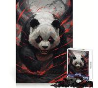 Puzzle Panda Divin aux Yeux Rouges pour Adultes 1000 Pièces Améliore la Mémoire Temps de Détente Agréable Découpe de Précision Cadeau Spécial (50x75cm)