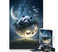 Puzzle Panda Dreams pour Adultes de 1000 pièces, défi cérébral, Jouet Anti-Stress, décoration Murale Transparente (38x26cm)