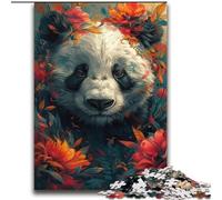 Puzzle Panda en Fleurs 2000 pièces pour Adultes et Adolescents, Jeu Stimulant, idéal comme Cadeau pour Toute la Famille (70x100cm)