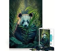 Puzzle Panda Enjoys It 1000 pièces pour Adultes, Jouet cognitif, Moment de complicité, Motif à Assembler, Cadeau de Noël (50x75cm)