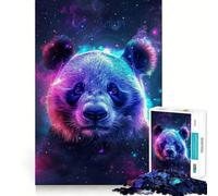 Puzzle Panda Espace Difficile pour Adultes 1000 Pièces Jeu de Mémoire Facile à Assembler Cadeau Artistique (50x75cm)