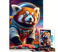 Puzzle Panda Explorateur de l'espace 1000 Pièces pour Adultes et Adolescents Jeu de réflexion Anti-Stress Cadeau attentionné (38x26cm)