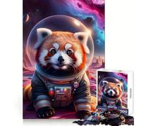 Puzzle Panda Explorateur de l'espace 1000 Pièces pour Adultes Jeu de Concentration et de Réflexion Jeu Silencieux et Amusant Bords Serrés Cadeau de Noël (38x52cm)