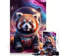 Puzzle Panda Explorateur de l'espace pour Adultes 1000 Pièces Jeu Intellectuel Amusant et Paisible Découpe Précise Liste de Souhaits du Père Noël (50x75cm)