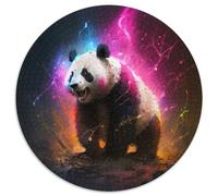 Puzzle Panda Fantastique 1000 pièces pour Adultes Puzzle Difficile pour Adultes Interaction familiale et Cadeau Amusant Design Abstrait Vibrant 1000 pièces (67,5x67,5cm)