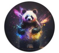 Puzzle Panda Fantastique 1000 pièces pour Adultes Puzzle Difficile pour Adultes Interaction familiale et Cadeau Amusant Design Abstrait Vibrant 1000 pièces (67,5x67,5cm)