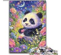 Puzzle Panda Fleur 2000 pièces pour Adultes et Adolescents, Jeu Stimulant et interactif en Famille 70x100cm