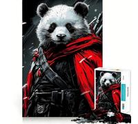 Puzzle Panda Guerrier 1000 Pièces pour Adolescents Stimulation de la Mémoire Design Apaisant et Amusant Cadeau Élégant (50x75cm)
