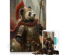 Puzzle Panda Guerrier pour Adolescents 1000 pièces Renforce la mémoire Soulage la Tension Bords Lisses Surprise de Noël (38x52cm)