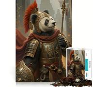 Puzzle Panda Guerrier pour Adolescents 1000 pièces Think Toy Apaisant et Amusant Art aux découpes nettes à Collectionner (50x75cm)
