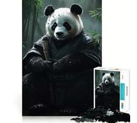 Puzzle Panda Guerrier pour Adultes, 1000 pièces, Jeu de réflexion, Plaisir Lent, Design à Assembler, Joli Cadeau (38x26cm)